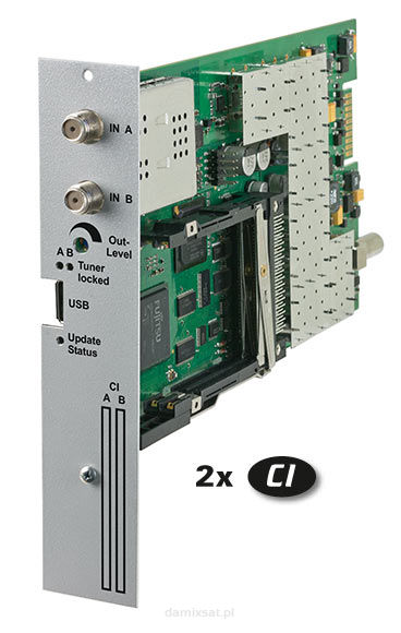 Moduł POLYTRON SPM-STCT-CI. 2 x DVB-S/2. 2 x CI