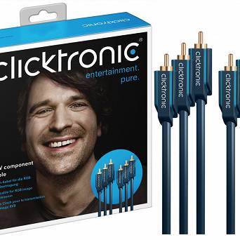 CLICKTRONIC Kabel 3xRCA - 3xRCA Komponent YUV 15m