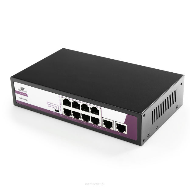 SWITCH 10-portowy 100Mbps POE 120W SP-SF1010P