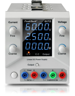 Zasilacz laboratoryjny 60V 2,5A PeakTech 6172 USB