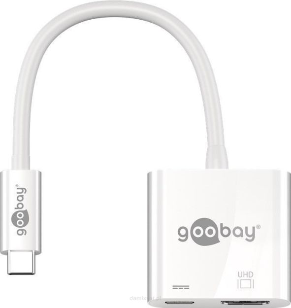 Adapter USB-C na HDMI + USB-C PowerDelivery Goobay