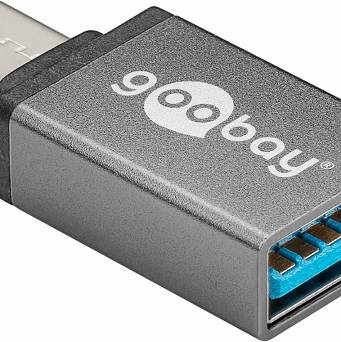 Adapter USB-C na USB 3.0 Goobay szary