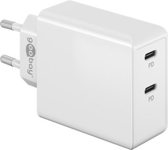 Ładowarka sieciowa 2x USB-C 36W PD Goobay BIAŁA