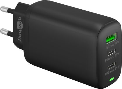 Ładowarka sieciowa 2x USB-C USB 65W Goobay CZARNA