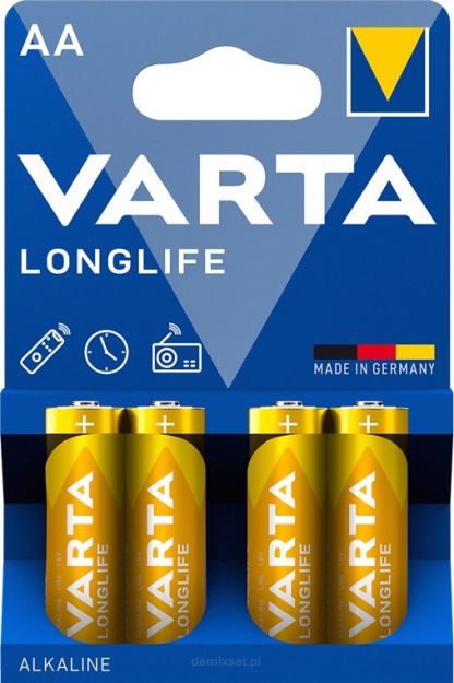 Bateria VARTA Longlife Standard LR06 AA 1.5V 4szt