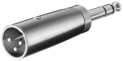Adapter audio wtyk XLR - Jack 6.35mm Goobay