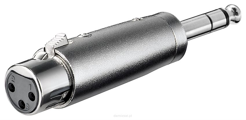 Adapter audio gniazdo XLR - Jack 6.35mm Goobay