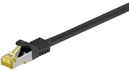 Kabel LAN Patchcord CAT 7 S/FTP czarny - 7.5m