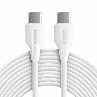 Kabel USB-C - USB-C LDNIO 1m 65W biały LC121C