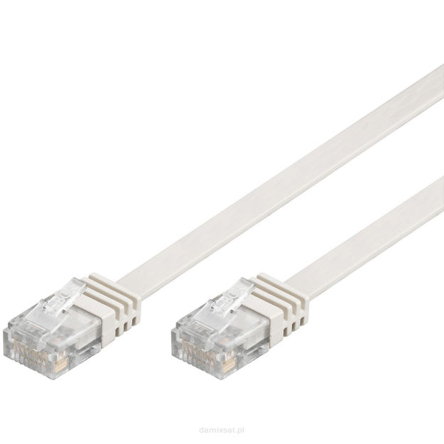 Kabel LAN Patchcord CAT 5E U/UTP płaski 7m