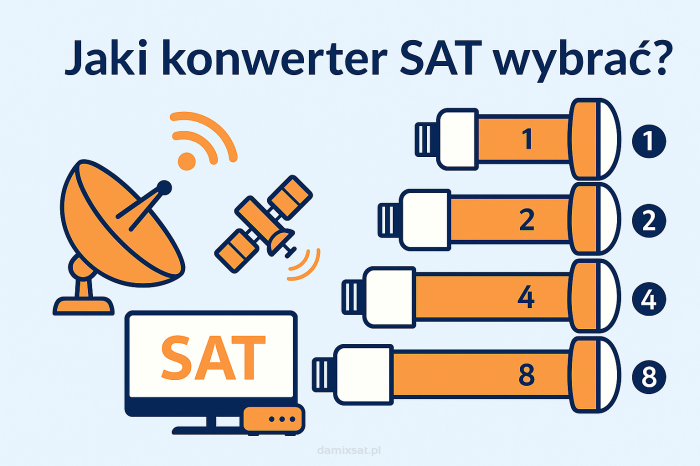 Jaki konwerter SAT wybrać? Single, Twin, Quad czy Octo?